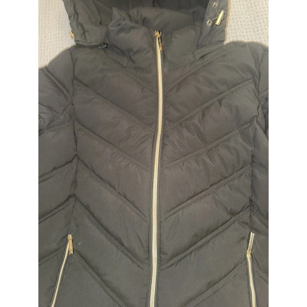 MICHAEL KORS Women's Packable Quilted Puffer Jacket Black  Size S